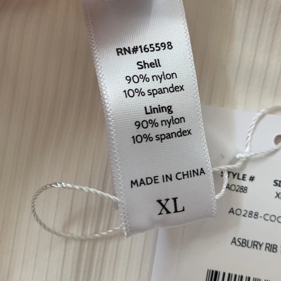 Andie Asbury Rib One Piece Swim coconut XL - Picture 6 of 7